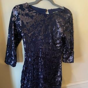 Sequin navy dress size s As U Wish
